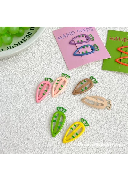 Adet Set Renkli Karikatür Metal Havuç Yapış Saç Klipleri Kız Çocuklar Için Sevimli Kawaii Basit Tatlı Peri Firkete Moda Aksesuarları (Yurt Dışından) fırsatları