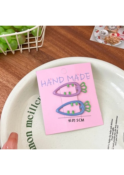 Adet Set Renkli Karikatür Metal Havuç Yapış Saç Klipleri Kız Çocuklar Için Sevimli Kawaii Basit Tatlı Peri Firkete Moda Aksesuarları (Yurt Dışından) indirimleri