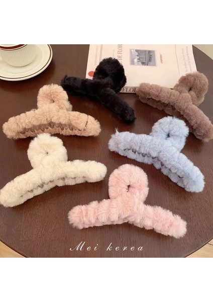 Sonbahar ve Kış Için Büyük Boy 11 cm Klasik Peluş Saç Klipsi, Çok Yönlü Saç Miktarı ile Kafa Peluş Saç Klipsi (Yurt Dışından) fiyatları