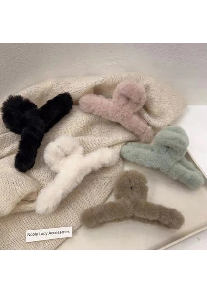 Sonbahar ve Kış Için Büyük Boy 11 cm Klasik Peluş Saç Klipsi, Çok Yönlü Saç Miktarı ile Kafa Peluş Saç Klipsi (Yurt Dışından) fırsatları