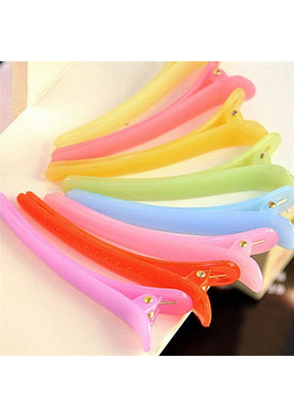 10 Adet Karışık Renkli Plastik Tek Uçlu Timsah Dişleri Saç Klipleri Yay Dıy Kızlar (Yurt Dışından) fiyatları