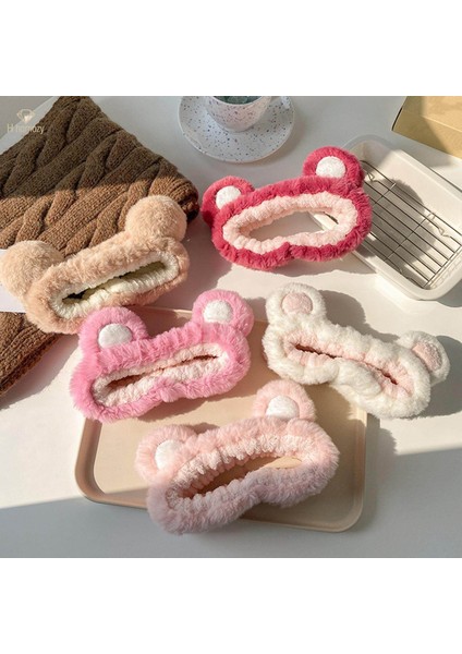 Kızlar Için Polar Peluş Kafa Bandı Spa Saç Bandı Cilt Bakımı Makyaj Haki (Yurt Dışından) fiyatları