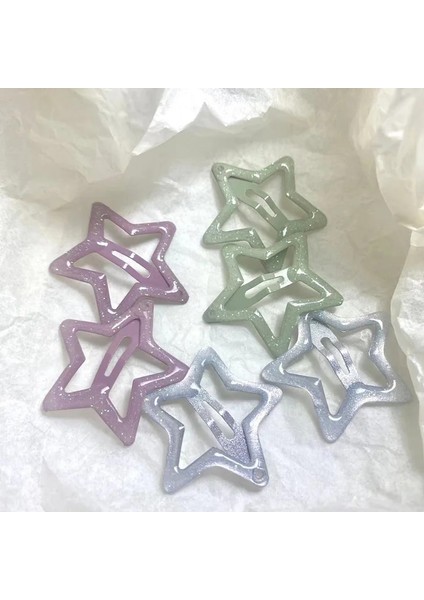 Renkli Yıldız Bb Saç Klipleri Kızlar Kadınlar Için Y2K Sevimli Tokalarım Parlayan Headdress Basit Metal Basmalı Klips Saç Takı Aksesuarları (Yurt Dışından) fiyatları