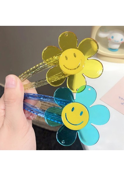 Molans Sevimli Renkli Gülümseme Çiçekler Saç Klipleri Çocuk Güzel Saç Süslemeleri Firkete Tokası Moda Saç Aksesuarları (Yurt Dışından) fiyatları