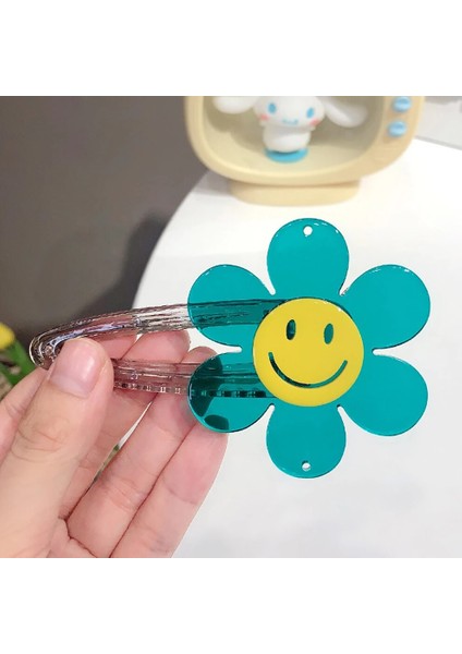 Molans Sevimli Renkli Gülümseme Çiçekler Saç Klipleri Çocuk Güzel Saç Süslemeleri Firkete Tokası Moda Saç Aksesuarları (Yurt Dışından) indirimleri
