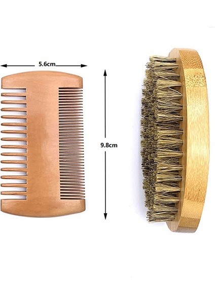 Doğal Taraklar Sakal Çevre Dostu Tıraş Fırçası Sakal Tarak Seti Erkekler Için Sakal Bıyık Onarım Seti Kıl Saç Profesyonel (Yurt Dışından) fırsatları