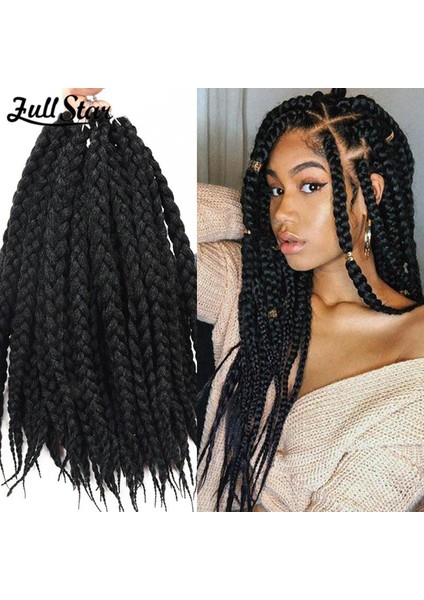Tam Yıldız Kutu Örgüler Sentetik Saç 12 (Yurt Dışından)