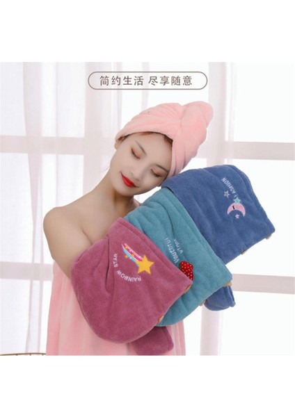 Kızlar Için Saç Kuru Havlular Banyo Duş Başlığı Mikrofiber Havlular Kuru Saçlar Için Hızlı Kuru Saçlar Türban Havlular Kabarma Önleyici Kuru Saçlar (Yurt Dışından)
