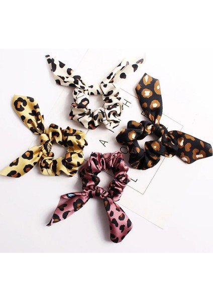 Moda Saç Scrunchies Takı At Kuyruğu Tutucu Kadın Saç Elastik Saç Bantları Kız Eşarp Papyon Saç Aksesuarları (Yurt Dışından) fiyatları
