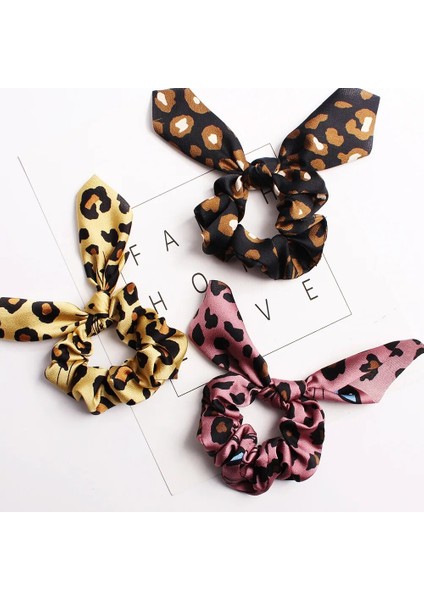 Moda Saç Scrunchies Takı At Kuyruğu Tutucu Kadın Saç Elastik Saç Bantları Kız Eşarp Papyon Saç Aksesuarları (Yurt Dışından) modelleri