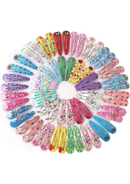 Sevimli Bebek Saç Klipleri Kızlar Için Çocuk Damlayan Tokalarım Tokalar Metal Şeker Renk Kore Kawaii Saç Aksesuarları Çocuklar (Yurt Dışından)