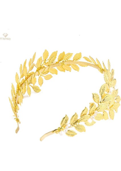 Barok Yapraklı Saç Bandı Taç Gelin Aksesuarları (Yurt Dışından) fırsatları