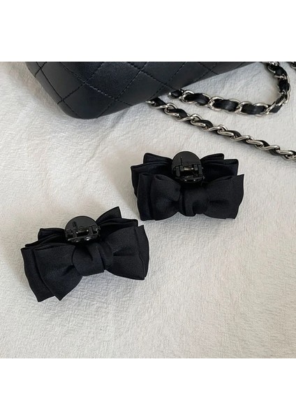 Siyah Yay Prenses Küçük Saç Pençe Kelepçe Kafa Tut Klip Kadın Kız Saç Yan Klip Alın Patlama Saç Tokası Şekillendirici Headdress Yeni (Yurt Dışından) modelleri