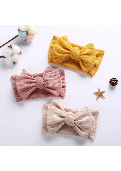 Mılancel Yeni Bebek Kelebek Kravat Kafa Bandı Kızlar Güzel Waffle Saç Aksesuarları Yürüyor Saç Bandı (Yurt Dışından)