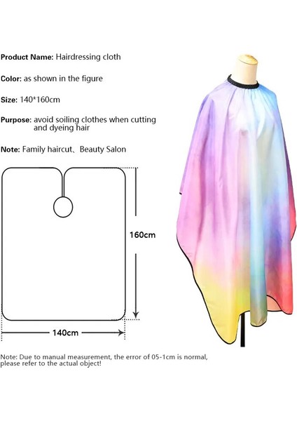 Yeni Stil Saç Kesme Bezi Su Geçirmez Perma Anti-Statik Berber Yetişkin Ev Kuaför 2023 (Yurt Dışından) fiyatları