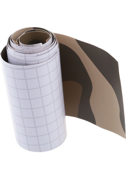 Rulo Camo Araba Etiket Karbon Fiber Motosiklet Pvc Vinil Ordu Etiket Camo Woodland Kamuflaj Etiket Sarı Kamuflaj 152X10 Cm (Yurt Dışından)
