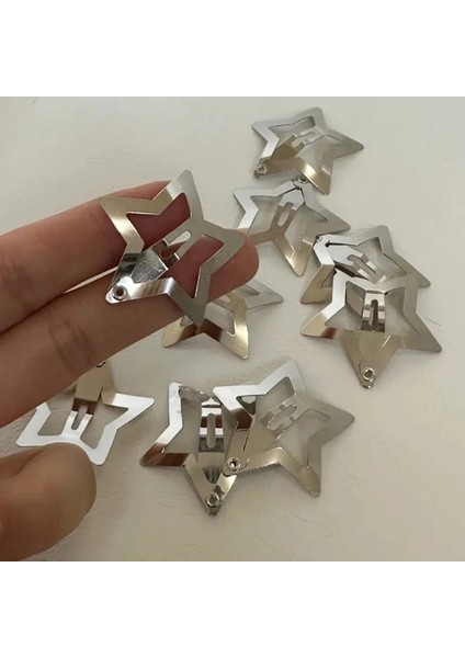 1/10 Adet Gümüş Yıldız Bb Saç Tokaları Kadın Grils Sevimli Metal Yıldız Saç Klipleri Yan Tokalarım Saç Kavrama Y2K Saç Aksesuarları Şapkalar (Yurt Dışından) fırsatları