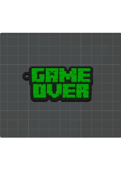 Minecraft Anahtarlık - Game Over Anahtarlık