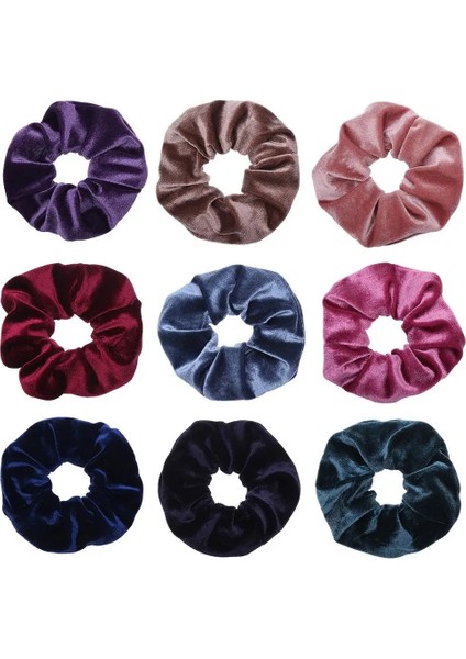 Adet/takım Kore Kadife Scrunchie Kauçuk Elastik Saç Bantları Katı Kadın Kızlar Kafa Bandı At Kuyruğu Tutucu Bağları Halat Saç Aksesuarları (Yurt Dışından) fiyatları