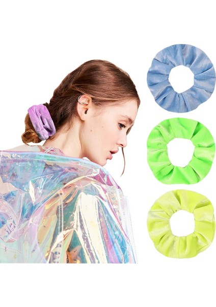 Adet/takım Kore Kadife Scrunchie Kauçuk Elastik Saç Bantları Katı Kadın Kızlar Kafa Bandı At Kuyruğu Tutucu Bağları Halat Saç Aksesuarları (Yurt Dışından) fırsatları