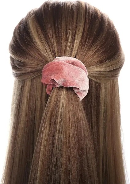 Adet/takım Kore Kadife Scrunchie Kauçuk Elastik Saç Bantları Katı Kadın Kızlar Kafa Bandı At Kuyruğu Tutucu Bağları Halat Saç Aksesuarları (Yurt Dışından) indirimleri