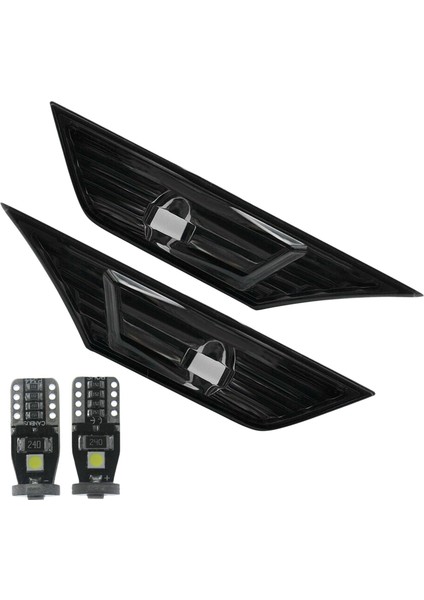 Duman Renkli Lens Yan Işaret Lambası Işık W/Led 2016-19 Honda Civic Jdm Için (Yurt Dışından)