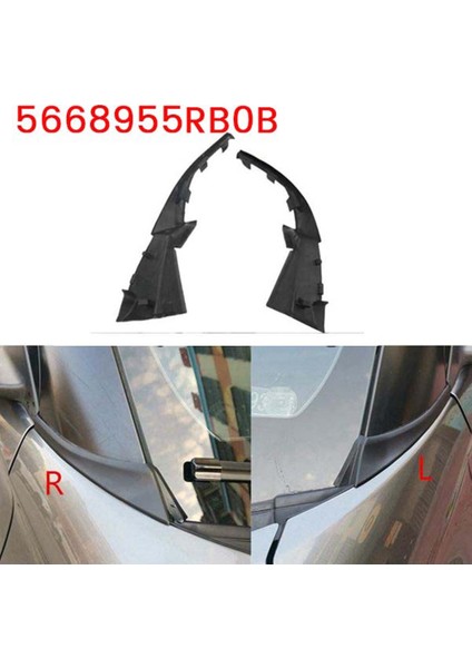 Araba Ön Cam Sileceği Kukuletası Trim Su Deflektör Plakası Boyun Trim Paneli Nissan Kicks 2017-2021 Için 66895-5Rfob (Yurt Dışından)
