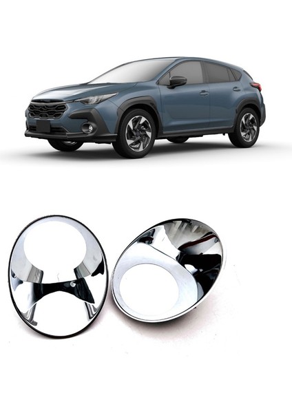 Subaru Crosstrek 2024 Için Araba Ön Tampon Sis Lambası Lamba Kapağı Trim Dış Aksesuarlar 2 Adet (Yurt Dışından)