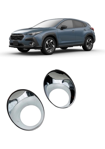 Subaru Crosstrek 2024 Için Araba Ön Tampon Sis Lambası Lamba Kapağı Trim Dış Aksesuarlar 2 Adet (Yurt Dışından)