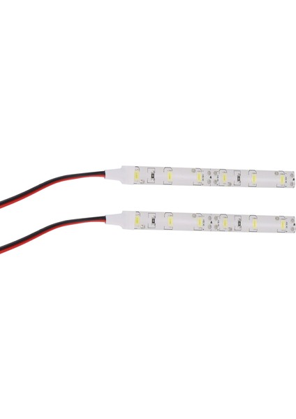 2X 10 Cm 12 V Beyaz 6 Led 5630 Smd Şerit Işıklar Araba Tekne Motorlu Van Su Geçirmez (Yurt Dışından)