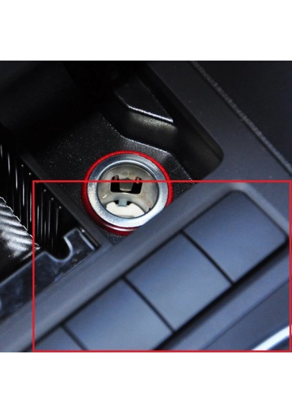 Araba Sahte Sahte Anahtar Düğmesi Toz Geçirmez Kapak Dekoratif Düğmeler Golf 5 Jetta Mk5 6 Caddy Eos Scirocco Orta (Yurt Dışından)