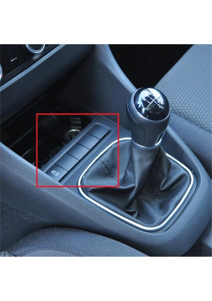 Araba Sahte Sahte Anahtar Düğmesi Toz Geçirmez Kapak Dekoratif Düğmeler Golf 5 Jetta Mk5 6 Caddy Eos Scirocco Orta (Yurt Dışından)