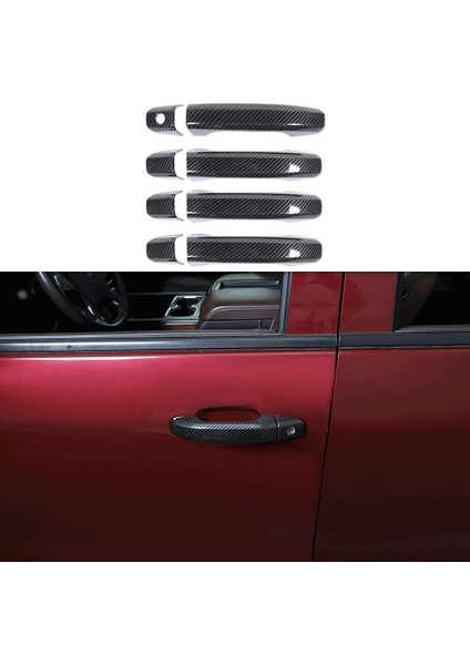 Dış Kapı Kolu Trim Dış Aksesuarları Chevy Silverado Gmc Sierra 2014-2020, Abs Karbon Fiber Kapakları (Yurt Dışından) fiyatları