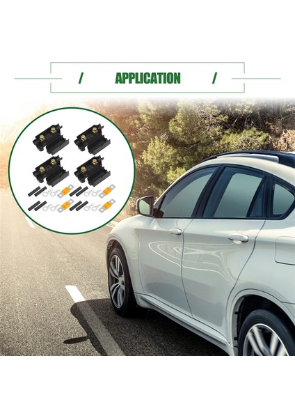 Çift Pil Sistemi Için Ans Sigorta Tutucu Seti, Sigorta Tutucu, Tüp Terminalleri, Önceden Kesilmiş Isıyla Daralan Kılıf, 6 Set (40A) (Yurt Dışından) modelleri