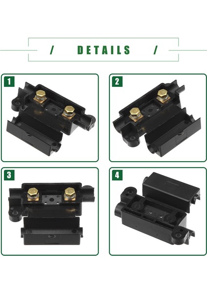 Çift Pil Sistemi Için Ans Sigorta Tutucu Seti, Sigorta Tutucu, Tüp Terminalleri, Önceden Kesilmiş Isıyla Daralan Kılıf, 6 Set (40A) (Yurt Dışından) indirimleri