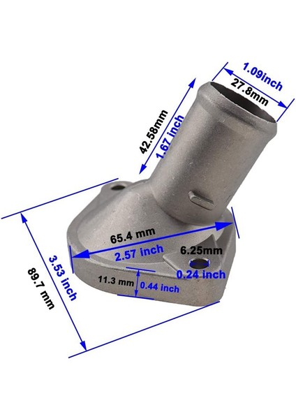Araba Motor Soğutma Suyu Termostat Konut Kapak Su Çıkış Su Borusu Toyota Yaris 16321-21020 1632121020 (Yurt Dışından)