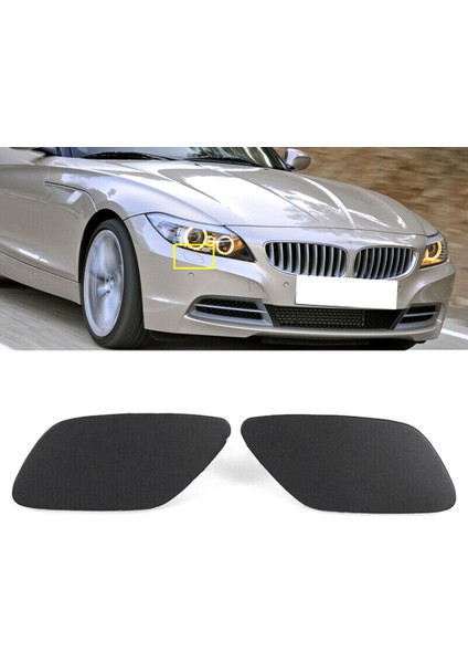 Bmw Z4 E89 2009-2016 Ön Tampon Far Temizleme Yıkama Sprey Nozulu Jet Kapağı 51117231079 51117231080 (Yurt Dışından)