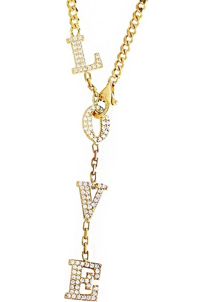 Love Gümüş Kolye SB1551, 925 Ayar Kadın Gümüş Kolye