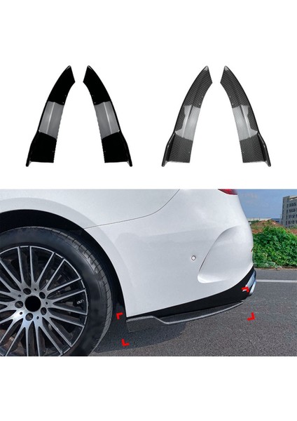 Araba Tampon Spoiler Arka Dudak Açı Splitter Difüzör Mercedes-Benz C-Class W206 C200 C260 Amg 2022-2023 Siyah (Yurt Dışından)