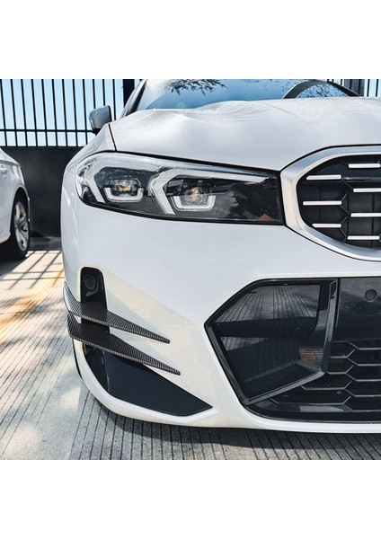 Araba Karbon Fiber Ön Tampon Yan Kanalları Splitter Spoiler Sis Lambası Hava Firar Trim Için Bmw G20 G21 Lcı M Spor 2023 + (Yurt Dışından)