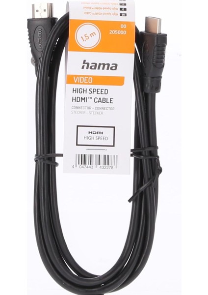 High-Speed HDMI Kablo, Plug-Plug, 1.5 Metre