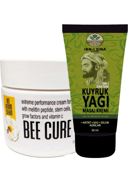 Kuyruk Yağı Kremi - Sırt Bel Kas Iskelet Harici Uygulama AGRIKREMI 50ML Krem + 1 Adet Beecure Paincream