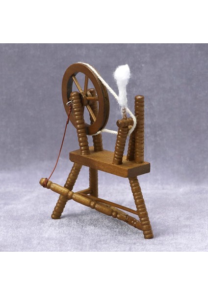 1/12 Ölçekli Dollhouse Reeling Makinesi Heykelcik Hediye Dekorasyonu Kahverengi (Yurt Dışından) fırsatları