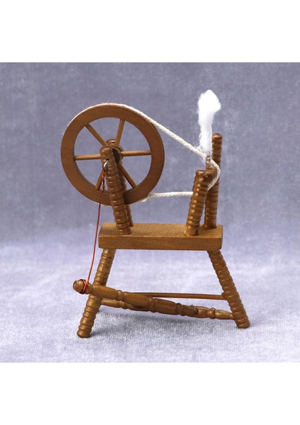 1/12 Ölçekli Dollhouse Reeling Makinesi Heykelcik Hediye Dekorasyonu Kahverengi (Yurt Dışından) indirimleri