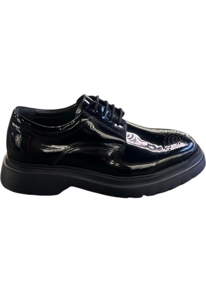 LFR-1028 Rugan Merdane Ayakkabı Siyah