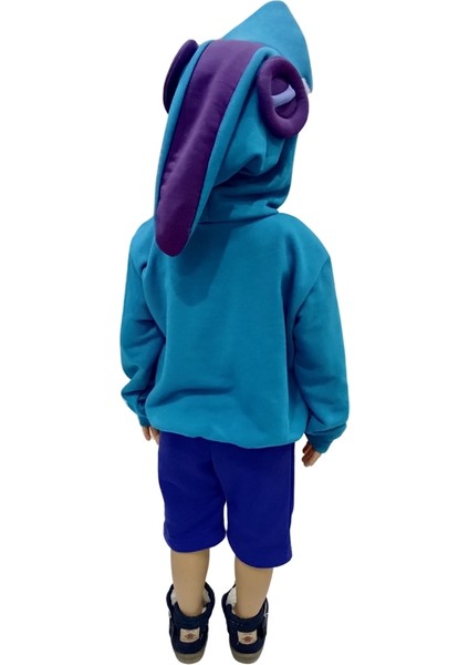 Kapüşonlu Cosplay Leon Shark Kostümü