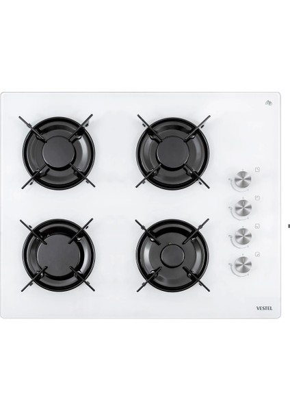 Vestel Eğik Beyaz Buharlı Lightfry Set