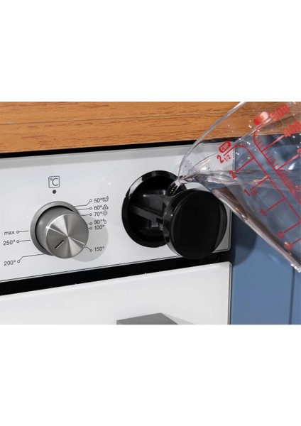 Vestel Eğik Beyaz Buharlı Lightfry Set