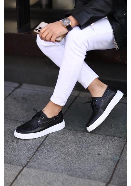 Serhat Özköroğlu-Siyah Erkek Ayakkabı Siyah