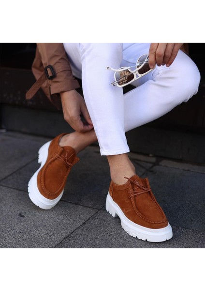 Serhat Özköroğlu-Taba Süet Ayakkabı Taba